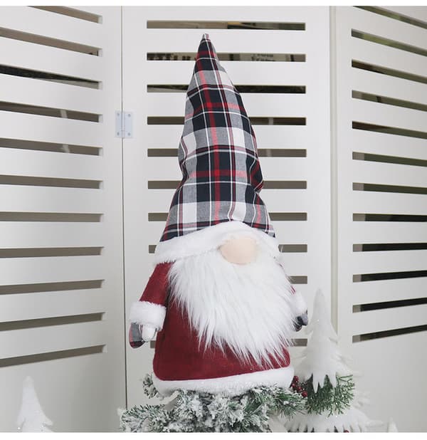 1 st svartvit juldekoration gubbe