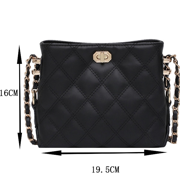 Crossbody-tasker til kvinder Læder ChainBag til kvinder Små crossbody-tasker til kvinder Punge Mode Læder Letvægts Håndtasker Skuldertaske