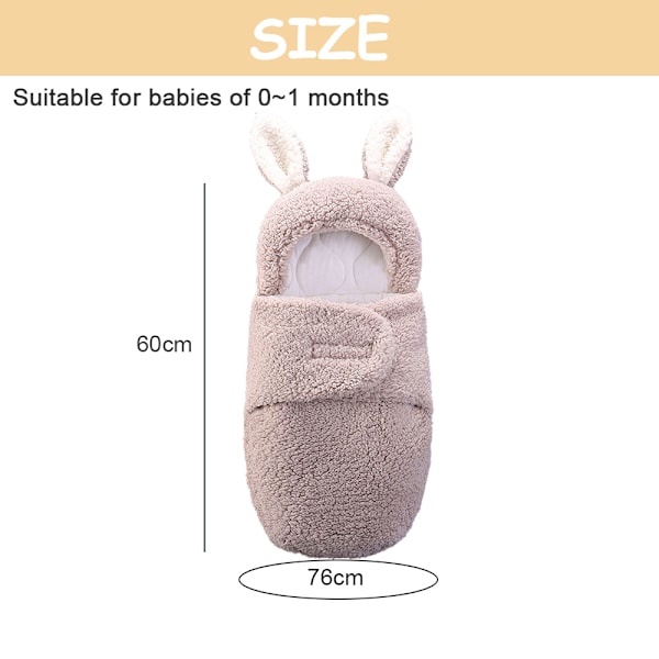 Nyfödd Mottagningsfilt Baby Sovfilt Swaddle
