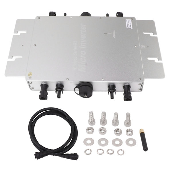 Solcells Microinverter med WiFi-styrning MPPT DC till AC Vattentät Solcells Inverter 2800W 100V‑240V