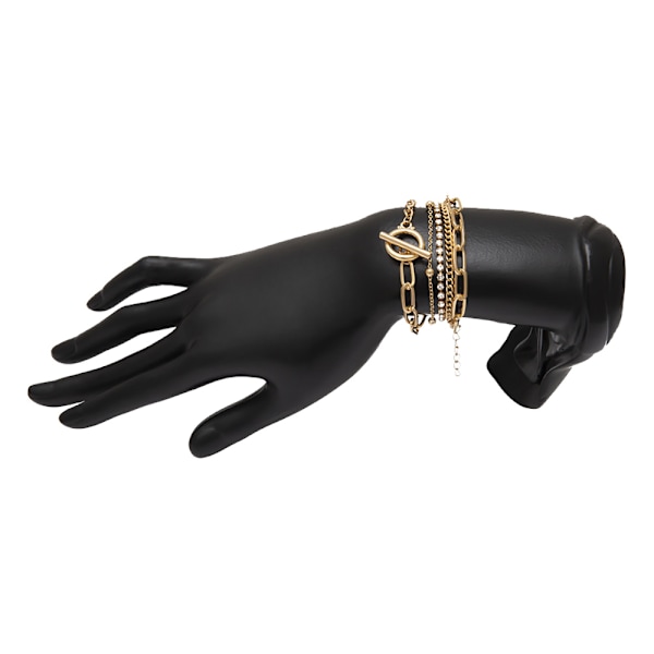 Mode Beaded Chunky Flat Cable Chain Punk Armbånd Smykker til Kvinder Piger Gave