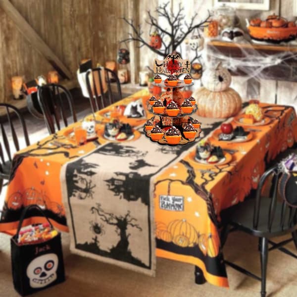 Halloween-tårtställ i papper