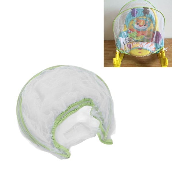 Babyvogn Net Åndbar Mesh Ultralet Genanvendelig Synlig Vogn Netdækning til Bassinet Vugger Grøn