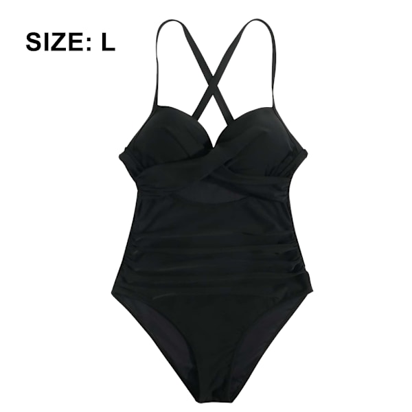 Tempt Me Dame Todelt Vintage Badetøy Retro Halter Rynket Høy Livet Bikini med Bunn
