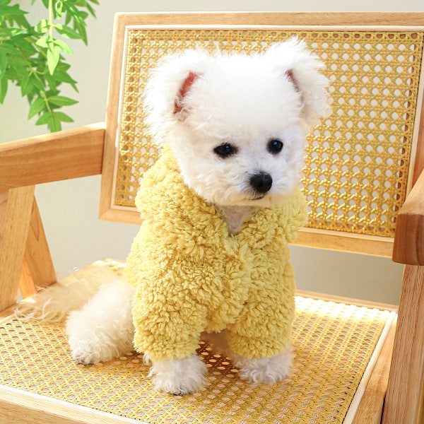 Hundetrøje i Tartan Plaid, Strikket Hundetrøje til Små Hunde, Hundetrøje med Hætte, Katte Fleeceforet Vintertøj
