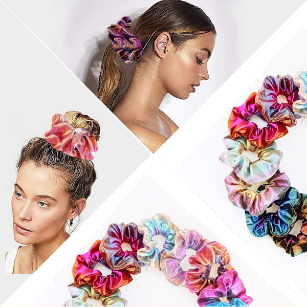 Hår Scrunchies Elastikker til Hår, 15 stk Hestehale Hår Scrunchy, til Kvinder og Piger