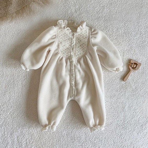 Barnkläder kostym barn basrock bebis vår och höst hem kläder pyjamas (brun)