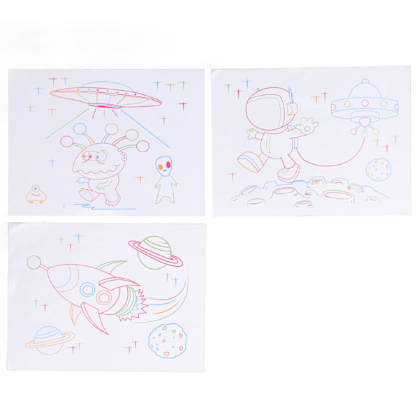 Ultimate Light Board DIY 3D Lysende Fargerik Doodle Lysbrett for Barn
