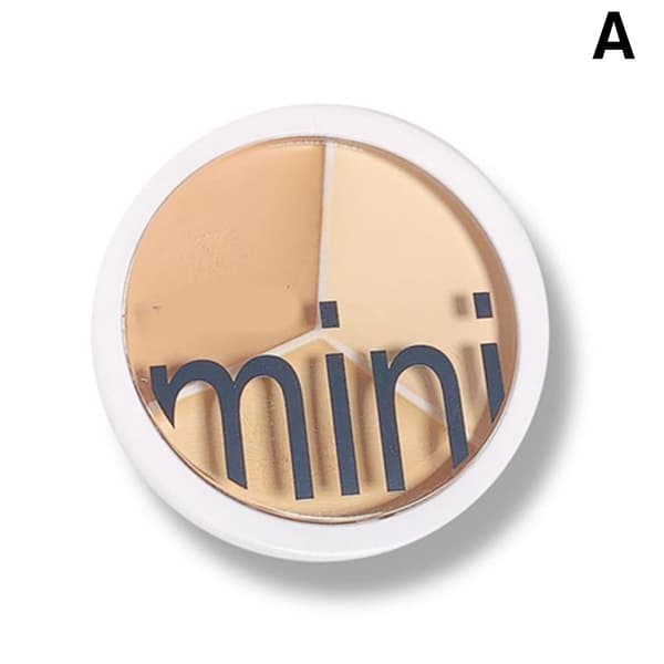 3-färgs makeup-contour ansiktskräm concealer-palett professionell för akne UK1 vit White 03 # One Size