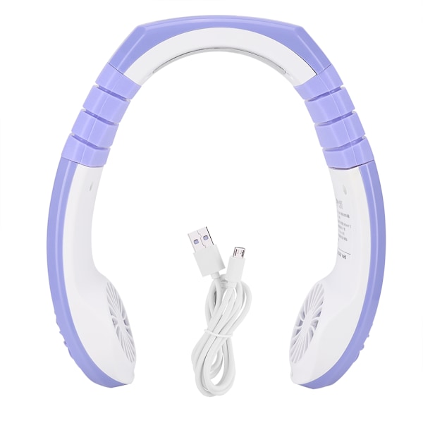 Bärbar Fläkt Handsfree Halshängande USB Laddning Mini Sportfläkt 3 Växlar USB Luftkylare