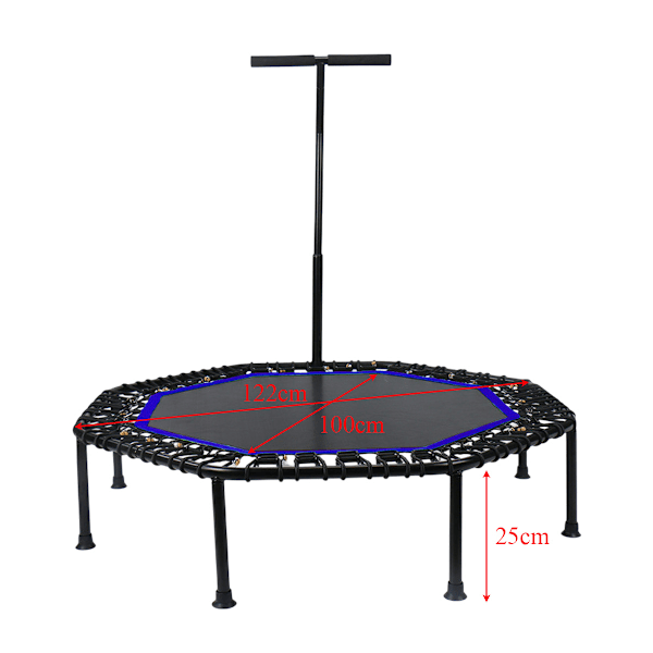 Inomhustrampolin för vuxna, träningstrampolin, hoppa trampolin för barn, hoppa trampolin som kan fällas ihop blue