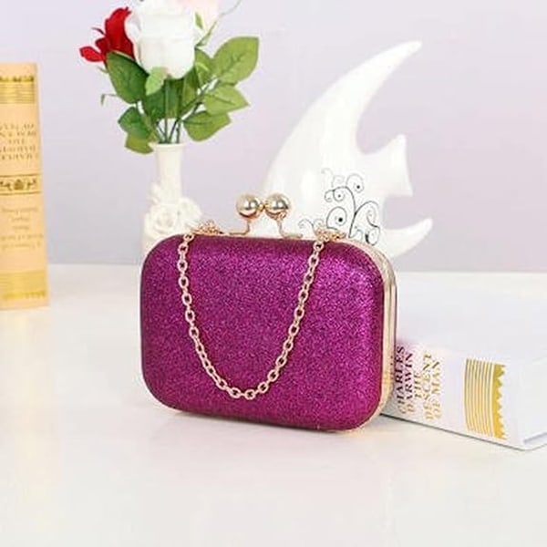 Naisten Bling-iltapukujuhlalaukku Hääpallo Clutch-laukku Ketjulla Mini Minaudiere Käsilaukku Lompakko Kulta Syntymäpäivälahja