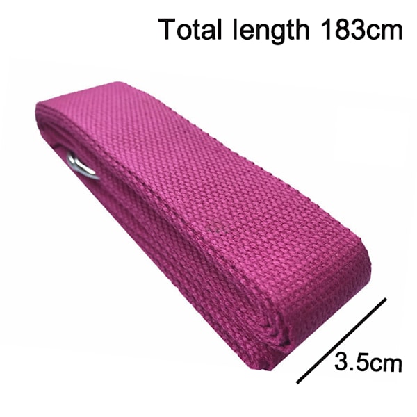 Yoga-stropp - Slitesterk og komfortabel med delikat tekstur - Perfekt for daglig stretching, fysioterapi og trening