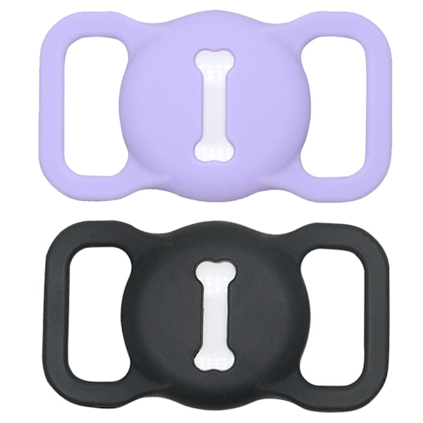 Hundehalsbåndsholder - Airtag Kattehalsbåndsholder - Letvægts silikone Airtag-holder til katte og hunde