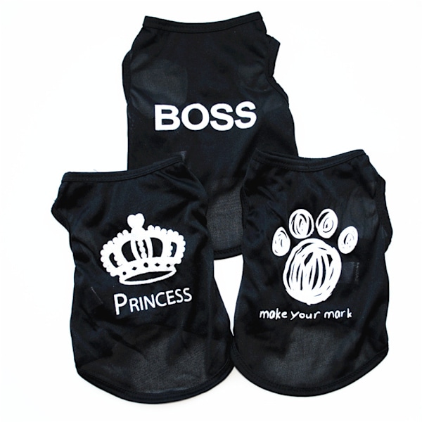 Hundetrøjer Dyreklude, 3 stk Hvalpevest T-shirt Ærmeløs Kostumer, Hund Blød og Åndbar Tøj Outfits