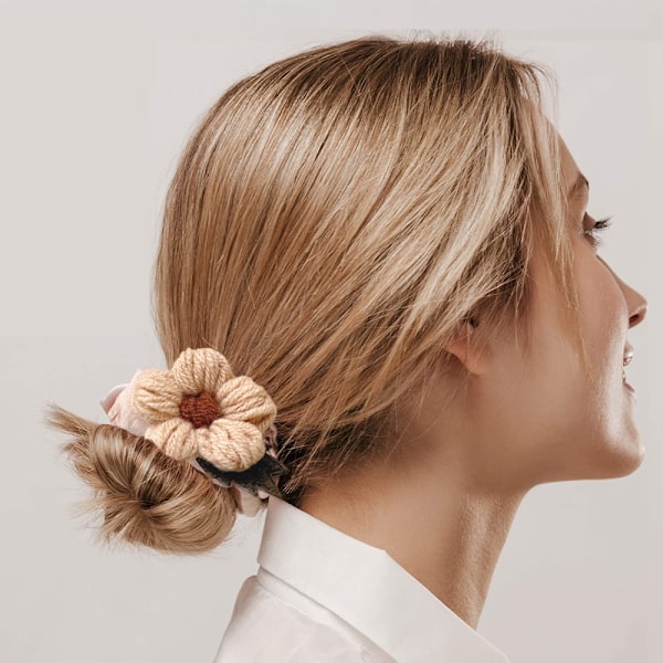 Terry Klud Elastisk Strækbar Fuzzy Bred Tyk Hårbånd Scrunchies Bånd Ring