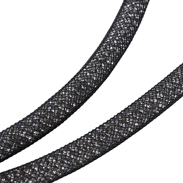Rhinestone-band 6mm Bredd Glittrande Dekorativ Snöre Trim Tillbehör för Skor Kläder Svart Nät Vit Rhinestones 138cm Längd