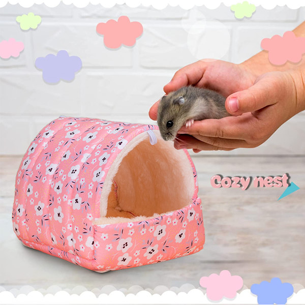 Varmt Bed Hus Bomullsreir for Hamster Rotte Gerbil Piggsvin