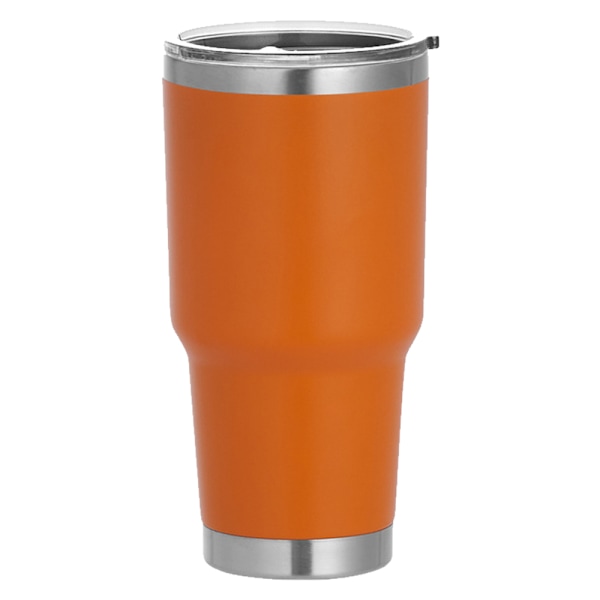 Thermos Termosmugg i Rostfritt Stål, Resemugg för Kaffe, Isolerad Kaffekopp med Vikbart Lock