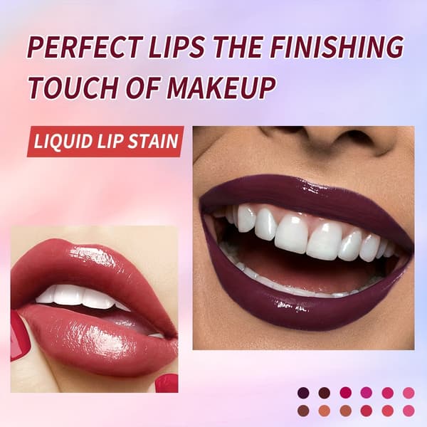 Flydende læbestift, lipgloss, læbefarve, udtværingsfri, langtidsholdbar lipgloss LG2524B