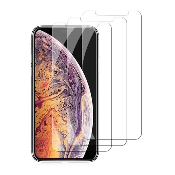 3-osainen setti - iPhone X/Xs - karkaistu lasi näytönsuojakalvo