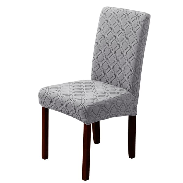 Stylish Dining Chairs with Solid Wood Legs, Set of 6 (Grey) Classic Upholstered Accent Dining Chair