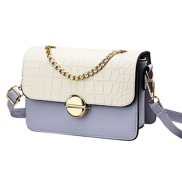 Damväska i PU-läder, liten crossbody-väska, axelväska, liten handväska, kuvertväska, trendig mångsidig kvällväska