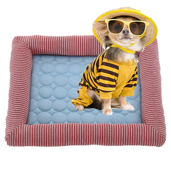 Sommer Pet Selvkølende Måtte Ingen Elektricitet Krævet Kennel Seng Pad 18\"x 22\" Sovemåtte Holder Hunde og Katte Kølige til Hjemmet og Rejser