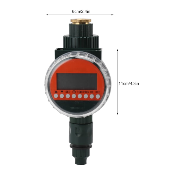 Vandingtimer Vandstyring Automatisk Dryp Vanding Timer til G1/2 G3/4 Gevindhane Have Potteplanter Grøn