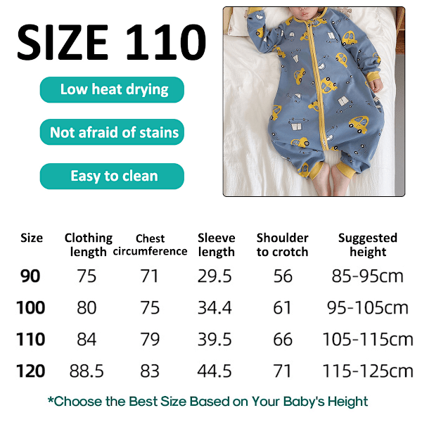 Helårs sovepose til småbørn med fødder, let og åndbar langærmet quiltet baby bæreblanket til tidlige gående