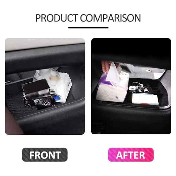 Bil Centerkonsol Organizer Automotive Center Console Bund Opbevaringsskuffe Udskiftning til XT6 2020‑2023