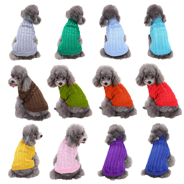 Hundeautumn- og vintertøj varm og behagelig kæledyrsweater