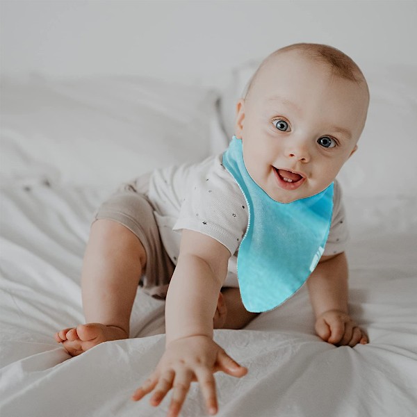 Baby Bandana Drool Bibs 10-pack - Spädbarnshaklappar för Pojkar, Flickor, Unisex för Tandsprickning och Dregling