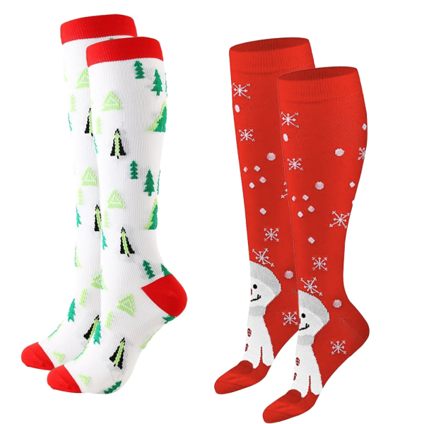 Women's Novelty Socks - Knee High Christmas Socks - Funny