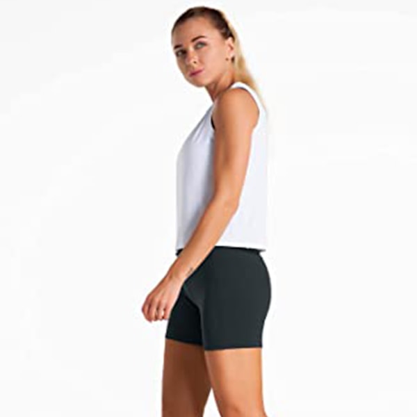 1 st dam yoga shorts med hög midja och fickor på sidan