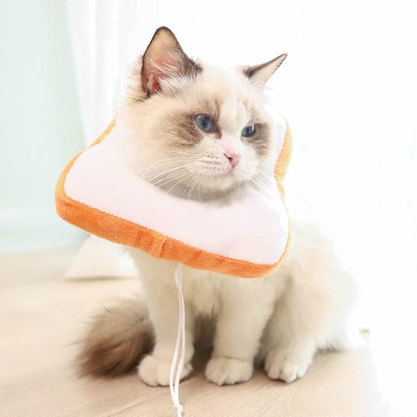 Katt E-halsband Katt Elizabeth Halsband Söt Toast Halsband Justerbar