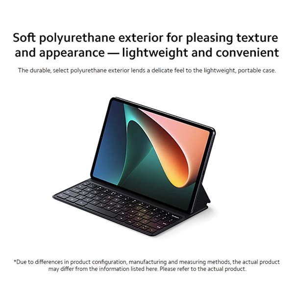 Trådlöst Smarttangentbord 63 Tangenter Magnetisk Absorption Lätt Smarttangentbord för Mi Pad med Fodral för Mi Pad 5 5 Pro