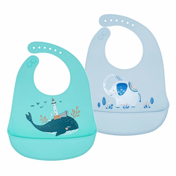 Baby Silikonhaklappar 2-pack (Val)