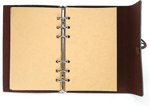 2024 New Leather Writing Journal Notebook, Maleden Classic Spiral Bound Notebook Refillable Diary