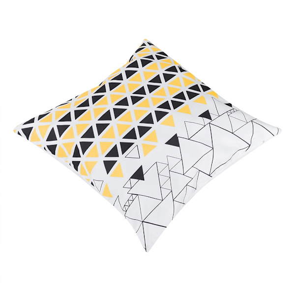 45 cm Keltainen Geometrinen Kuvioinen Tyynynpäällinen Sovalle Mukava Tyynynpäällinen Koti Sisustus (4#)