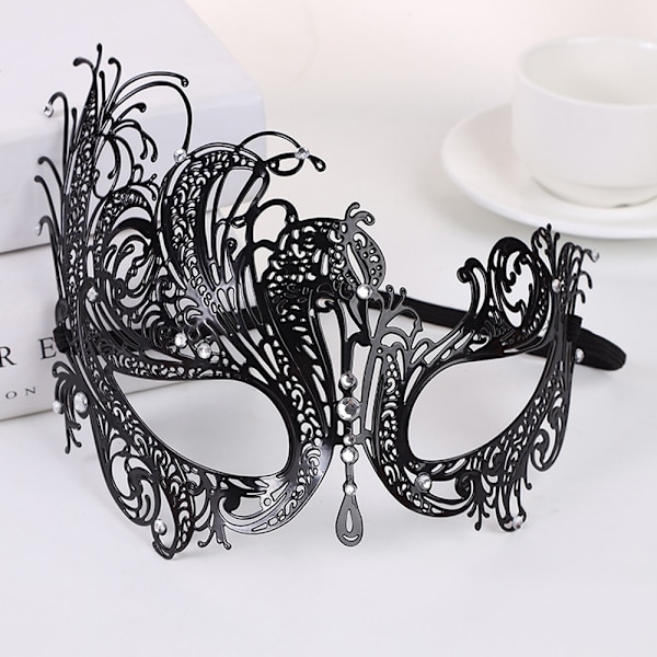 Maskerademaske for kvinner, festkveld Prom maske bar kostymer tilbehør, retro masker