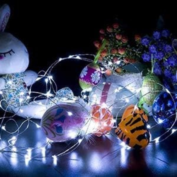 Vattentäta LED-slingor, 16,4 Ft/50 LEDs Fairy String Lights Starry, Batteridrivna String Lights för inomhus- och utomhusdekoration Bröllopshem