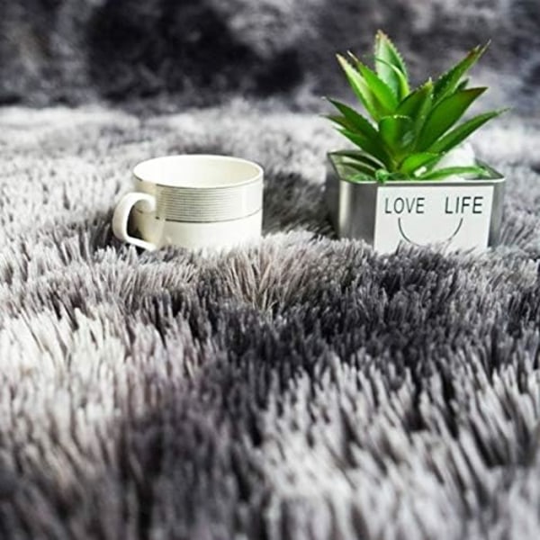 Mjuk Modern Shaggy Matta 4x6.6 för Sovrum Vardagsrum Sovsal Barnrum Hem Dekorativ, Halksäker Plysch Fluffig Päls Area Mattor Bekväm Barnkammare