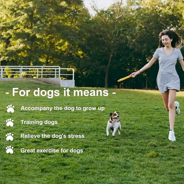 6 stk. Hundefrisbees, Frisbeelegetøj til hunde, Holdbart gummi DXGHC