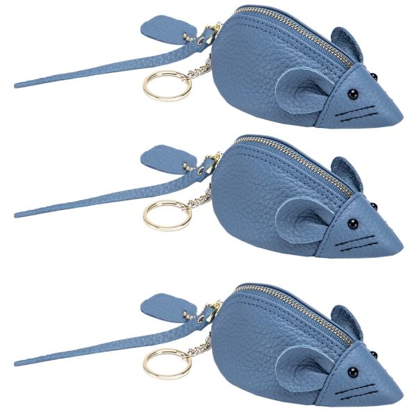 Mouse shaped coin wallet, women's change wallet with zipper,