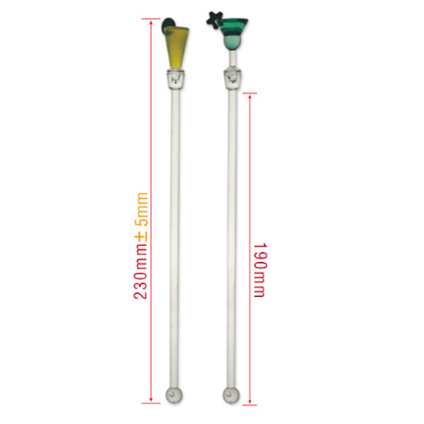 10 st Swizzle Sticks Färgglada dryckesrörare 9" Drink Omrörare Akryl Cocktail Omrörare Klara skaft Cocktail Drink Omrörare för barer Caféer