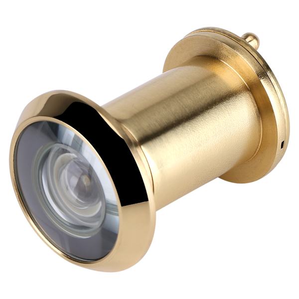 Hemmasäkerhet Optiskt Glas 220 Grader Vidvinkel Dörrkikare (Guld)