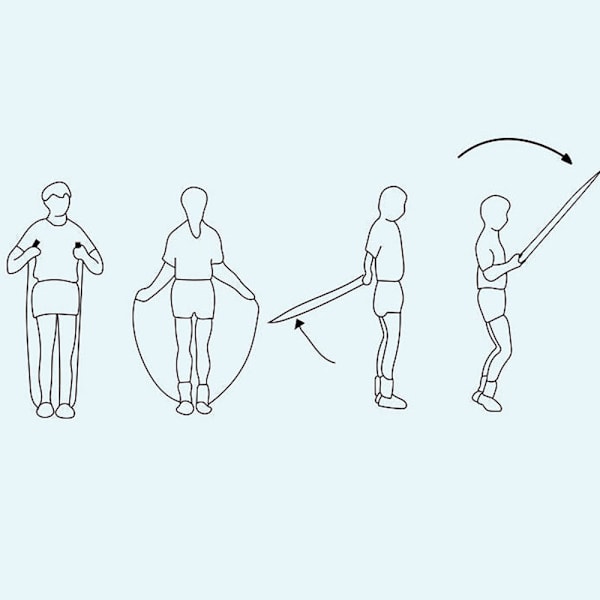 [2 Pak] Justerbar Længde Tangle-Free Segmented Perle Hoppetov til Fitness Træning, Vægttab