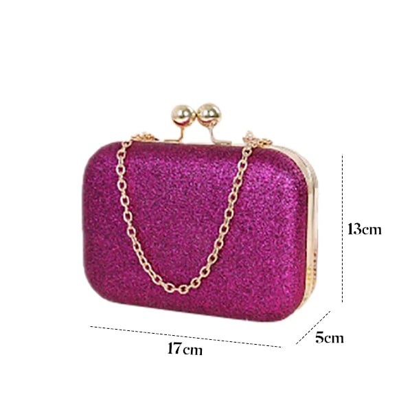 Naisten Bling-iltapukujuhlalaukku Hääpallo Clutch-laukku Ketjulla Mini Minaudiere Käsilaukku Lompakko Kulta Syntymäpäivälahja
