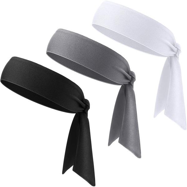 3 delar Tennis Tie Pannband Sport Dry Head Tie Hårband